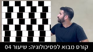מהי באמת המציאות? איך הדברים שאנחנו לא מודעים אליהם משפיעים עלינו? | מבוא לפסיכולוגיה שיעור 04