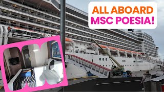 All Aboard MSC Poesia - Boarding and Balcony Cabin Tour