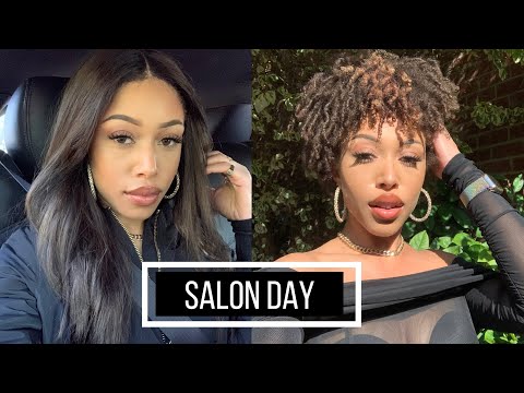 GRWM: Curly Day at the Salon + Facial | LEESA