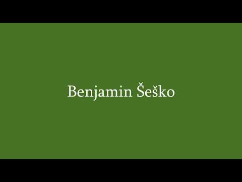 How to pronounce: Benjamin Šeško