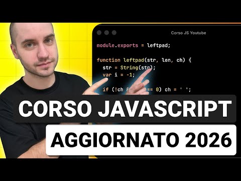 Corso Javascript 9 ore GRATIS Aggiornato 2026