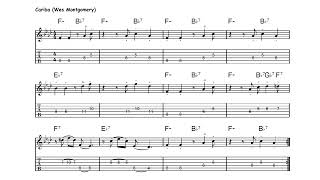 Cariba (Wes Montgomery) [GUITARLESS BACKING TRACK + TAB]