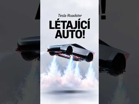 LÉTAJÍCÍ TESLA ROADSTER?! 🤯 Předvádí šílené triky! #roadster #tesla