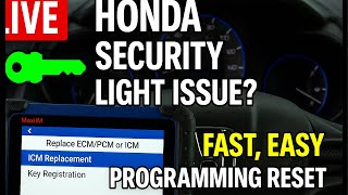 Honda Green Security Key Flashing? Immobilizer Programming with Autel MaxiIM - ECM Key DIY Relearn.