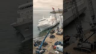 You Won't Believe What’s Inside This Restored Cruise Ship #shortvideo #luxurybeachhouse