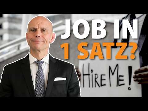 Mit diesem Satz sicherst du dir den Job!