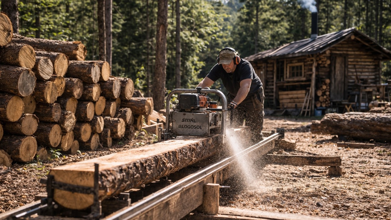 Man Builds Amazing STONES and LOGS House In the Forest | Start to Finish @lesnoy_craft8607