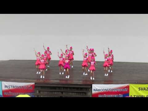 Pražské mažoretky, TJ Sokol Vysočany ktg. Děti mladší, pódiová formace - Mistrovství Čech 5.místo