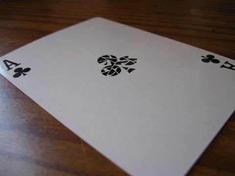 Shattered card trick