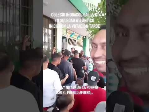 DESORDEN EN SOLEDAD ATLÁNTICO EN LA VOTACIÓN. Empezó tardísimo...