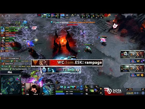 Ana smiles after Sam gave him a well-deserved Rampage to end his flawless Morphling game