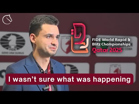 IM Samir Sahidi after beating Vasyl Ivanchuk | World Rapid 2025 | Round 11