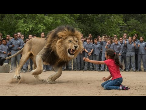 הילדה גידלה אריה קטן