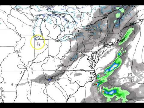 Daily forecast video Monday March 18th, 2019