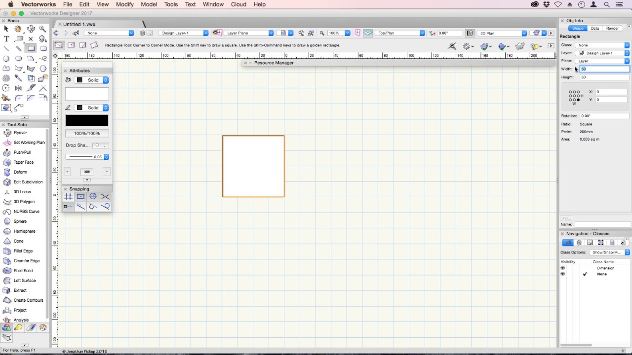 2017 Vectorworks Fundamentals - Creating Objects