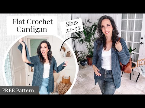 Autumn Wheat Crochet Cardigan, Free Crochet Pattern that's Size Inclusive