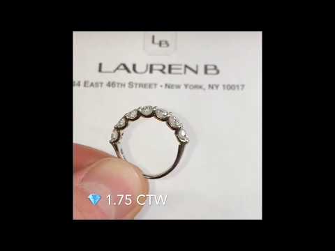 1.75 ct Diamond U-Shape 7-Stone Wedding band