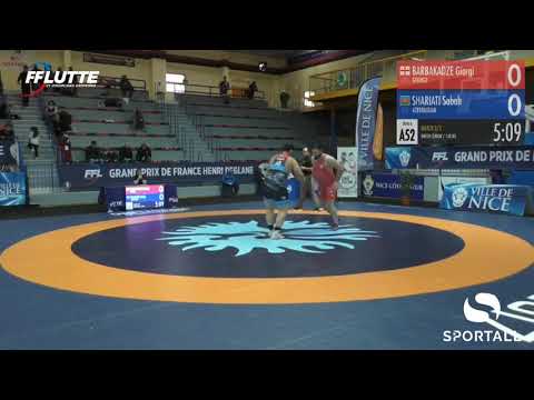 2-ci tur GR - 130 kg: Georgi Barbakadze (GEO) - Sabah Şəriəti (AZE)