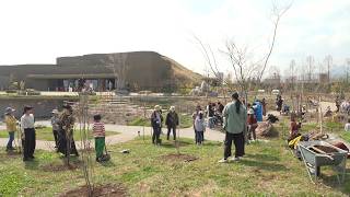 3月30日【びわ湖放送ニュース】LAGO大津１周年記念の植樹イベント「未来へつなぐ１万本の森づくり」