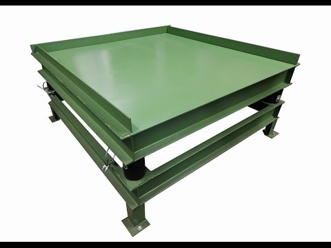 Flat Deck Vibratory Table for Compacting Various Product Types - Cleveland Vibrator Co.