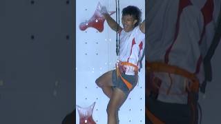 The timing of Raharjati Nursamsa’s 🇮🇩 new PB in Jakarta was just perfect! by International Federation of Sport Climbing