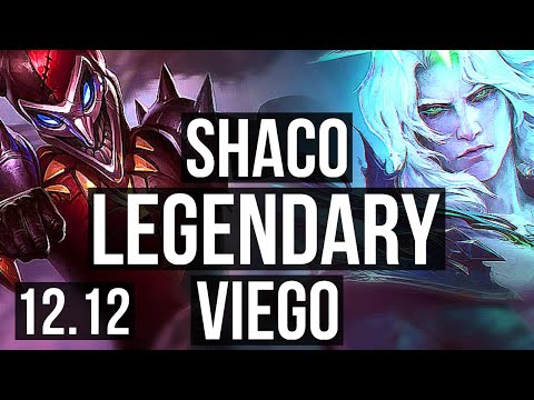 SHACO vs VIEGO (JNG) | 10/0/8, 2.5M mastery, 1200+ games, Legendary | KR Diamond | 12.12