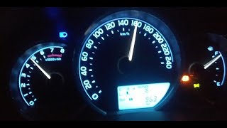 Toyota Corolla on Motorway M9 Night Drive