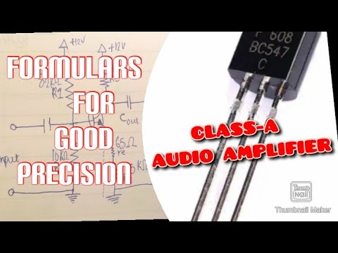 How to design your own Class-A audio amplifier carefully.