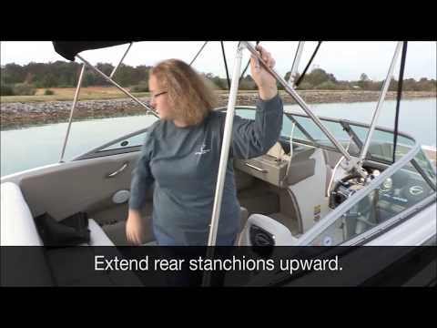 Crownline "How-To" Standard Bimini Top Canvas instructional video