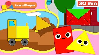 Shapes School | Educational videos for Babies | Learn Shapes for kids | Rectangle | First University