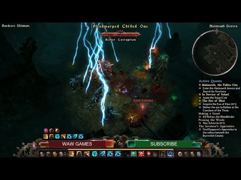GRIM DAWN FORGOTTEN GODS enter the Malmouth Sewers and Search for Survivors