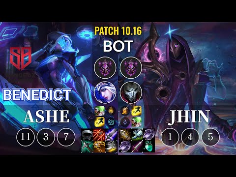 SB Benedict Ashe vs Jhin Bot - KR Patch 10.16