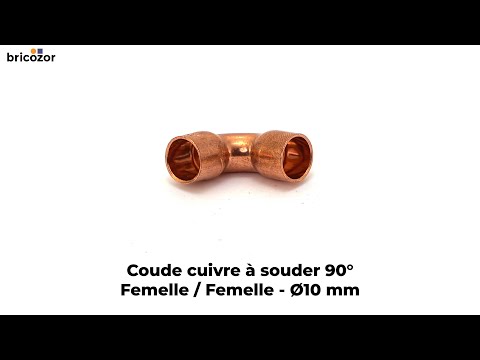 Coude cuivre 90° femelle / femelle à souder BRICOZOR