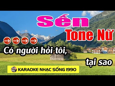 Sến - Karaoke Tone Nữ - Karaoke Nhạc Sống 1990 - Beat Mới