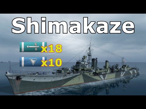 World of WarShips Shimakaze - 5 Kills 244K Damage
