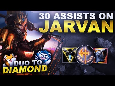 I HIT 30 ASSISTS WITH JARVAN JUNGLE?!? - Duo to Diamond | League of Legends