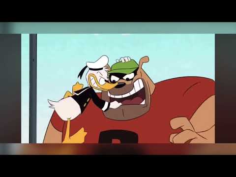 Donald Duck vs the beagle boys but I voiced it