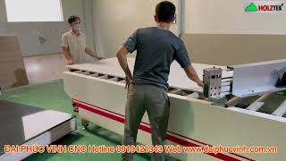 Dây Chuyền Máy Dán Cán Phủ Mặt Acrylic Laminate Holztek bàn giao tại Q12 Tp Hcm