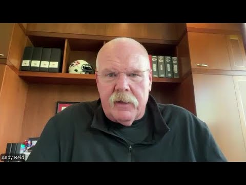 Chiefs head coach Andy Reid discusses "Free 4" Rashee Rice shirts players wore