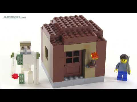 🔄 LEGO Minecraft custom Iron Golem & small villager house MOCs from Oct 11, 2014