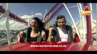 Mark Wright Rides The Millennium Rollercoaster at Fantasy Island