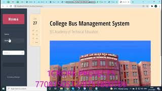 College Bus Management System