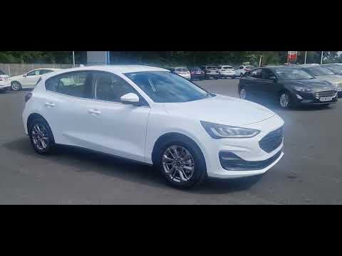 2022 Ford Focus Titanium 1.0 EcoBoost 125PS in Frozen White ‎@Navan Ford 