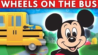 WHEELS ON THE BUS SONG Mickey Mouse Donald Minnie Disney Goofy