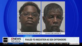Lyon County Sheriff's Office arrests two sex offenders for alleged registration violations