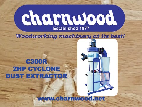 Charnwood C300R 2hp Chip and Dust Extractor Cyclone video