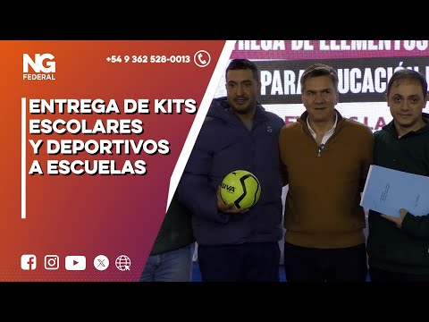 NGFEDERAL - ENTREGA DE KITS ESCOLARES Y DEPORTIVOS A ESCUELAS - LAS GARCITAS  - CHACO