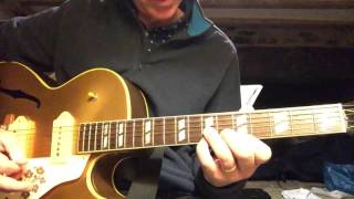 How to play Peg O' My Heart Guitar Solo Ending Gene Vincent Cliff Gallup
