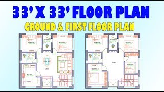 33 X 33 HOUSE PLAN