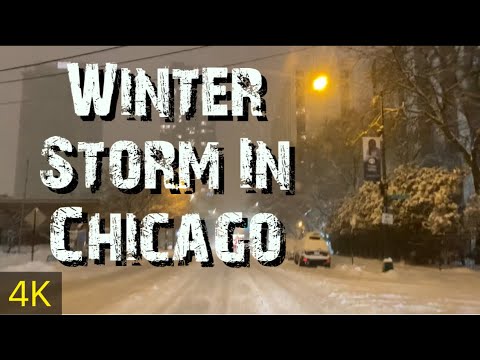 4 Hours Drive in Winter Storm | Chicago | January 30, 2021